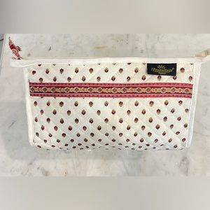 Provence France Quilted Makeup Cosmetic Bag